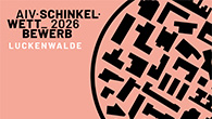 Illustration: Ausschnitt Plakat AIV-Schinkelwettbewerb mit Titel  und Schwarzplan